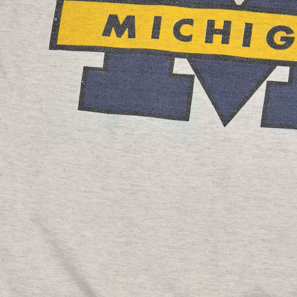 Vintage Michigan Big Logo Chopped Crewneck XL
