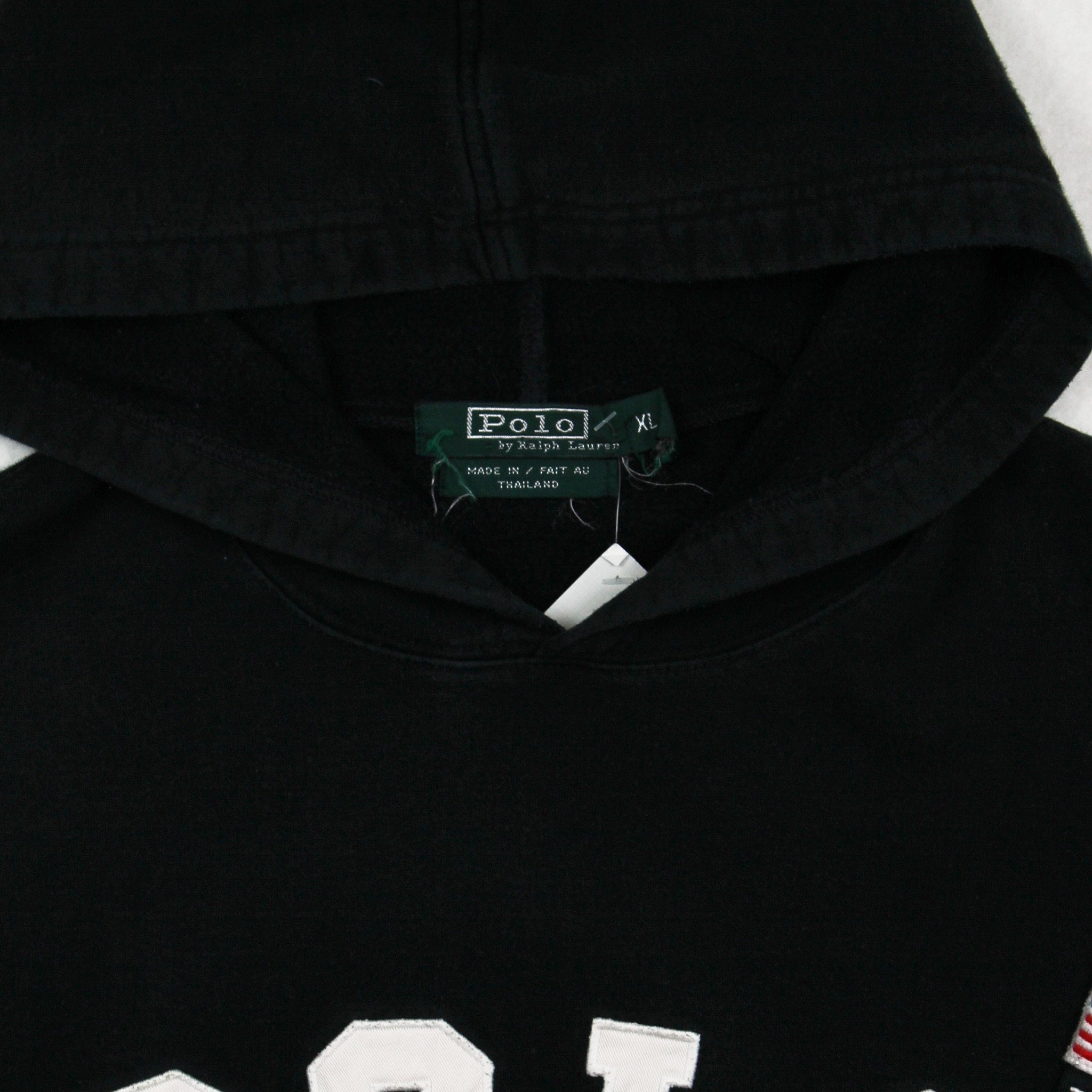 Vintage Polo Ralph Lauren Spellout Hoodie XL