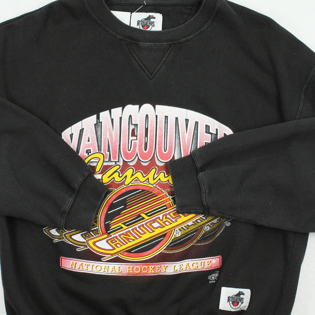 90s Ravens Vancouver Canucks Crewneck L