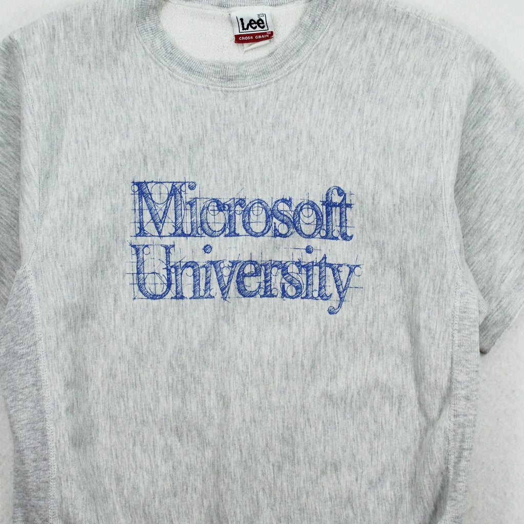 Vintage Microsoft University Chopped Crewneck M