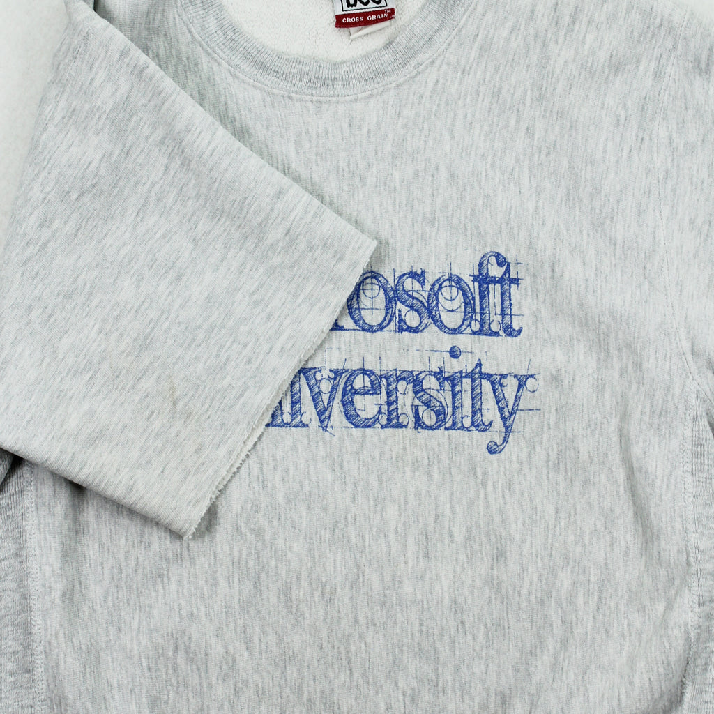 Vintage Microsoft University Chopped Crewneck M