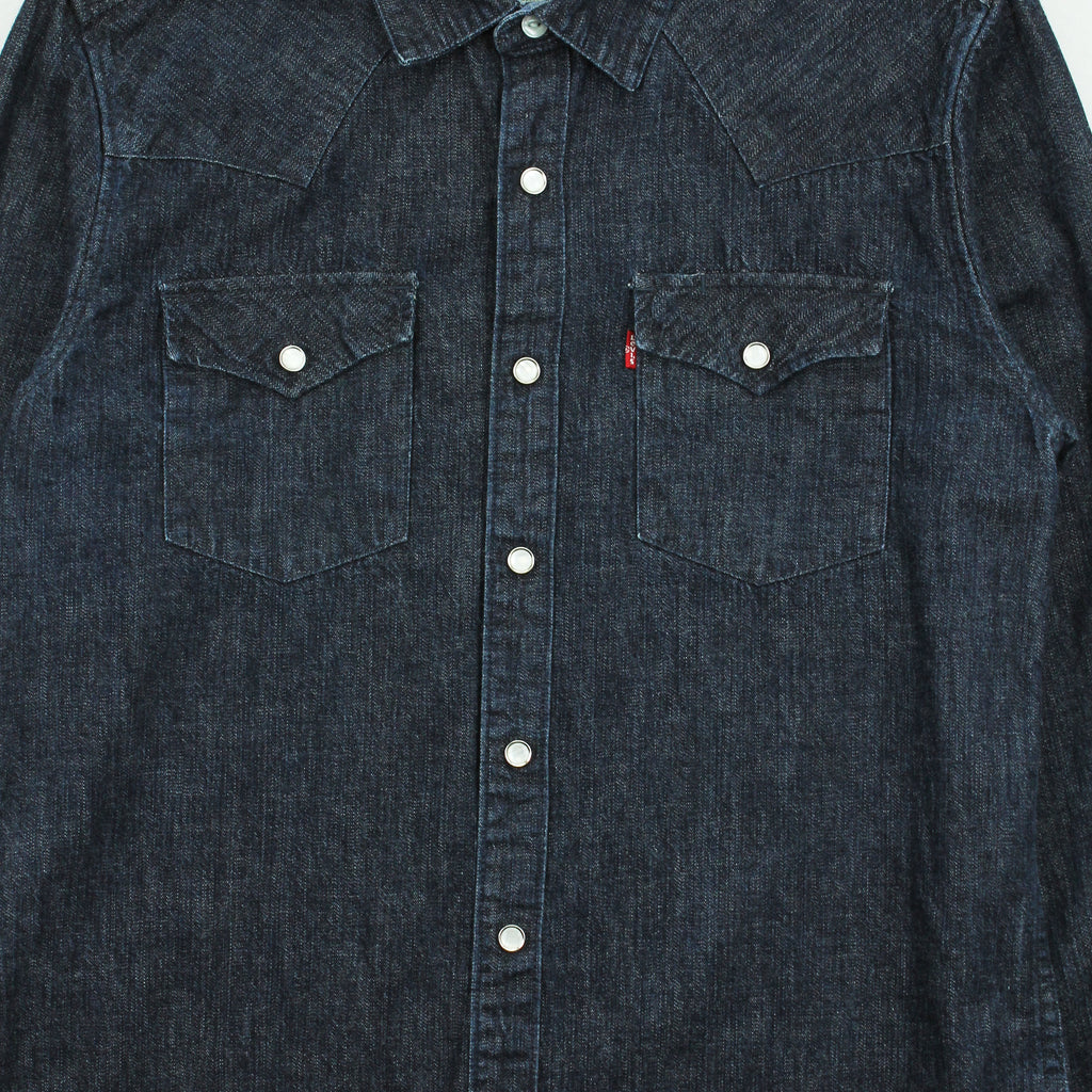 Levi's Dark Wash Denim Button Up Shirt M