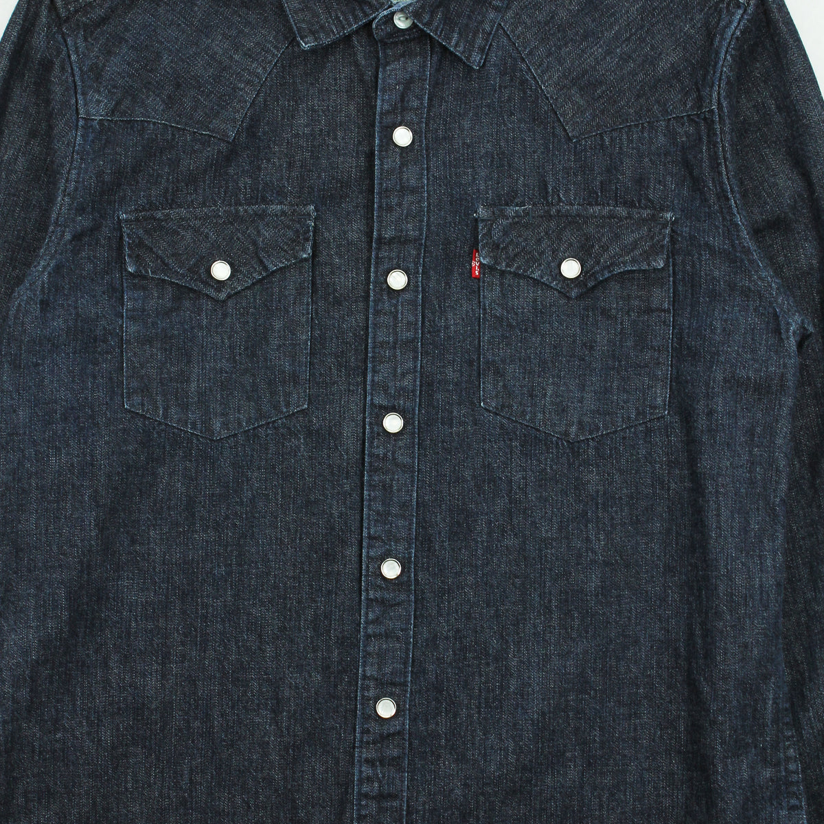 Levi's Dark Wash Denim Button Up Shirt M