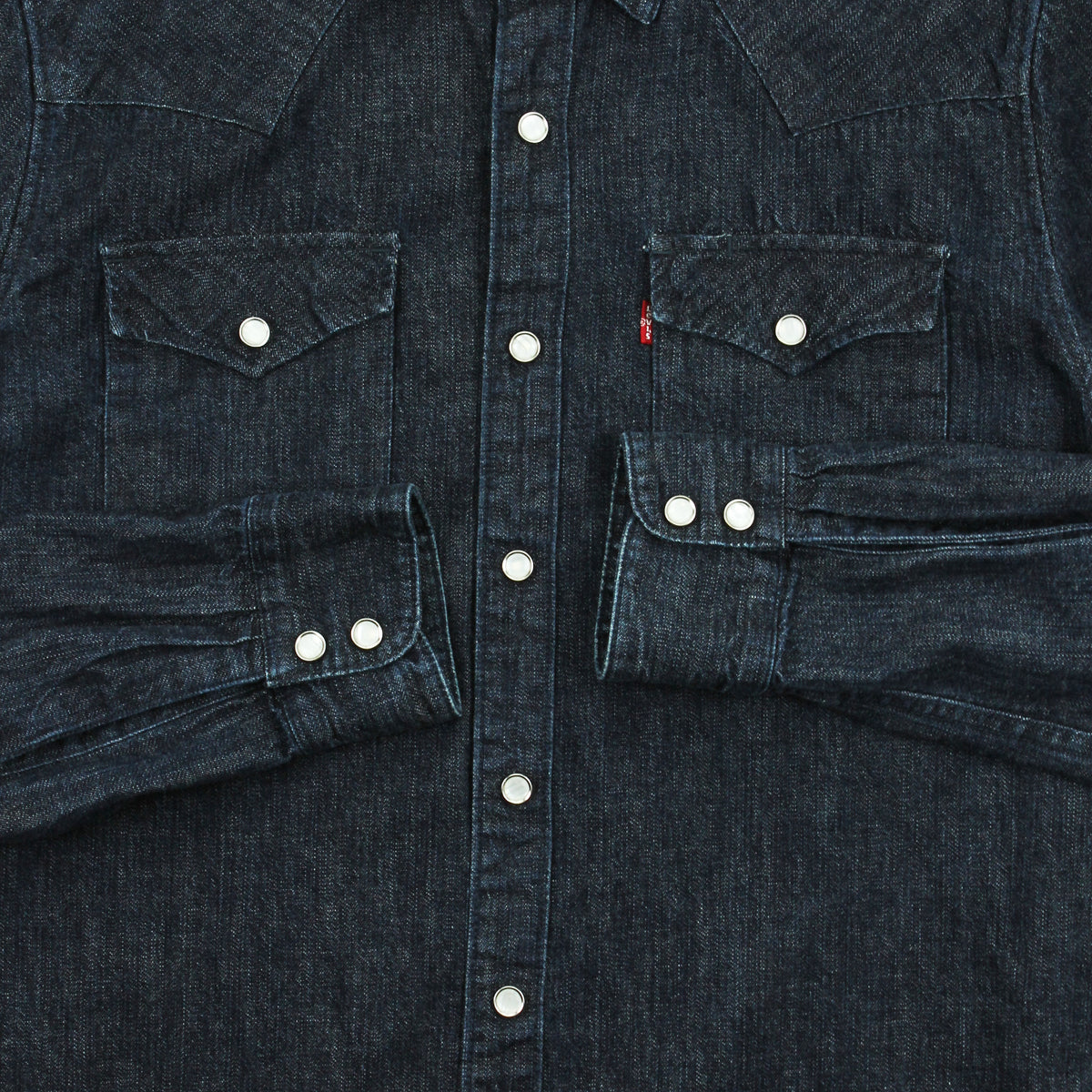 Levi's Dark Wash Denim Button Up Shirt M
