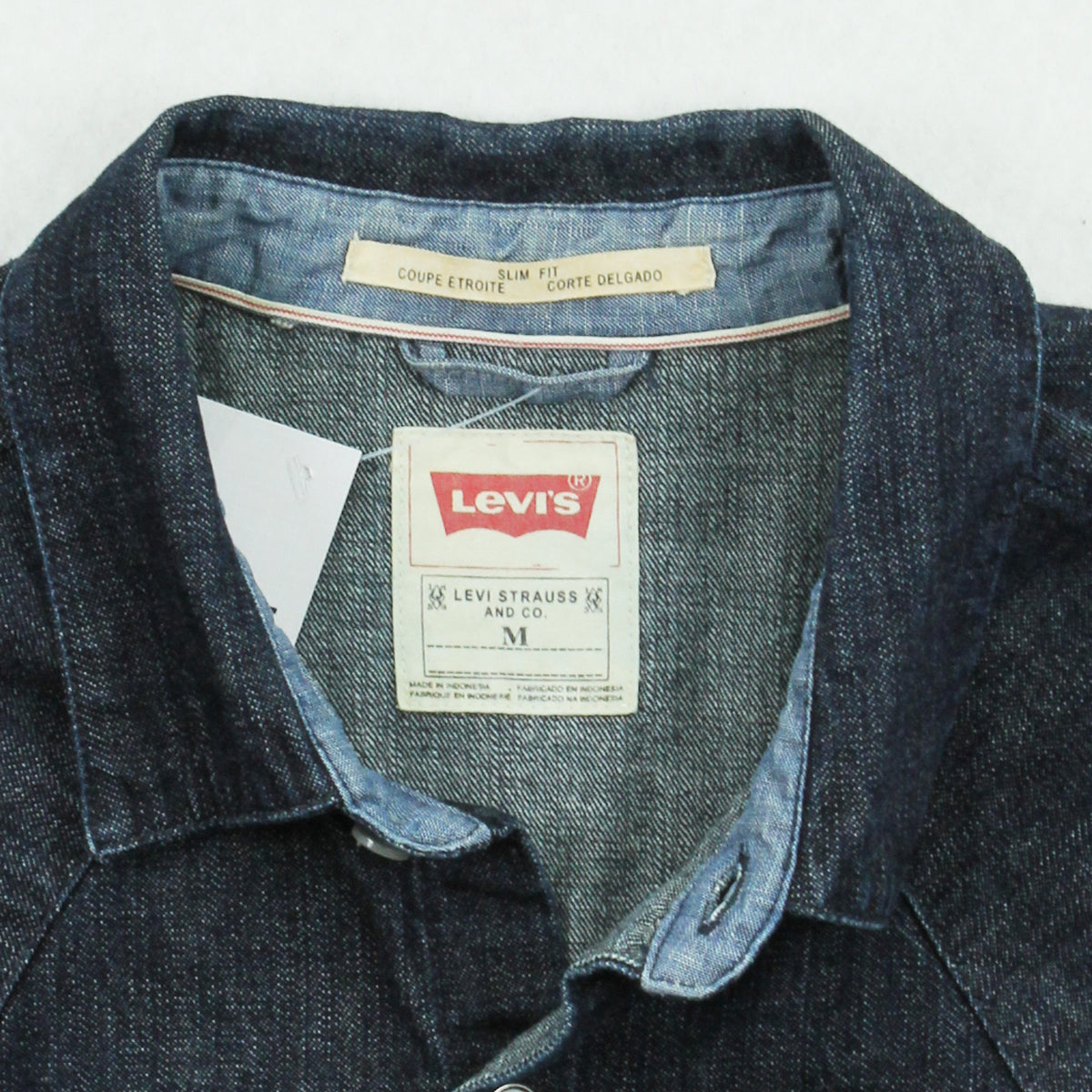 Levi's Dark Wash Denim Button Up Shirt M