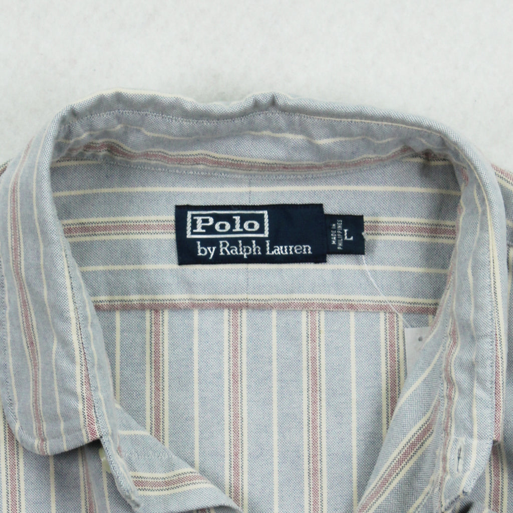 Vintage Polo Ralph Lauren Striped Button Up L