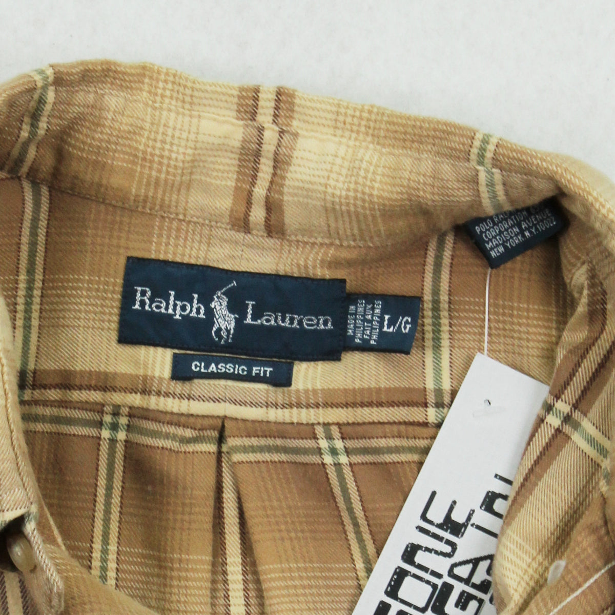 Vintage Polo Ralph Lauren Plaid Button Up Shirt L