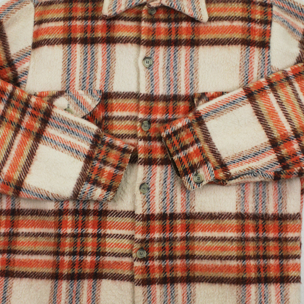 Vintage Wool Blend Button Up Shirt XL
