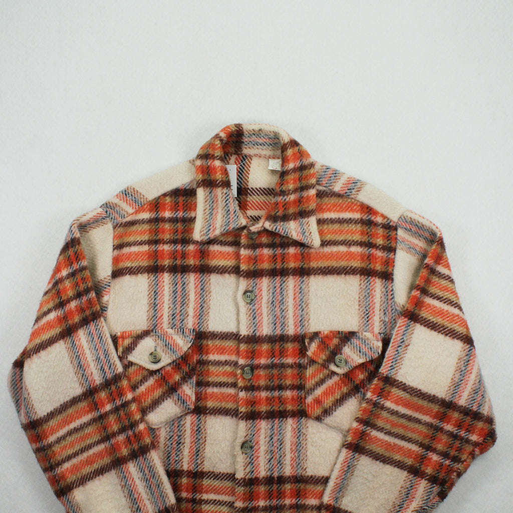 Vintage Wool Blend Button Up Shirt XL