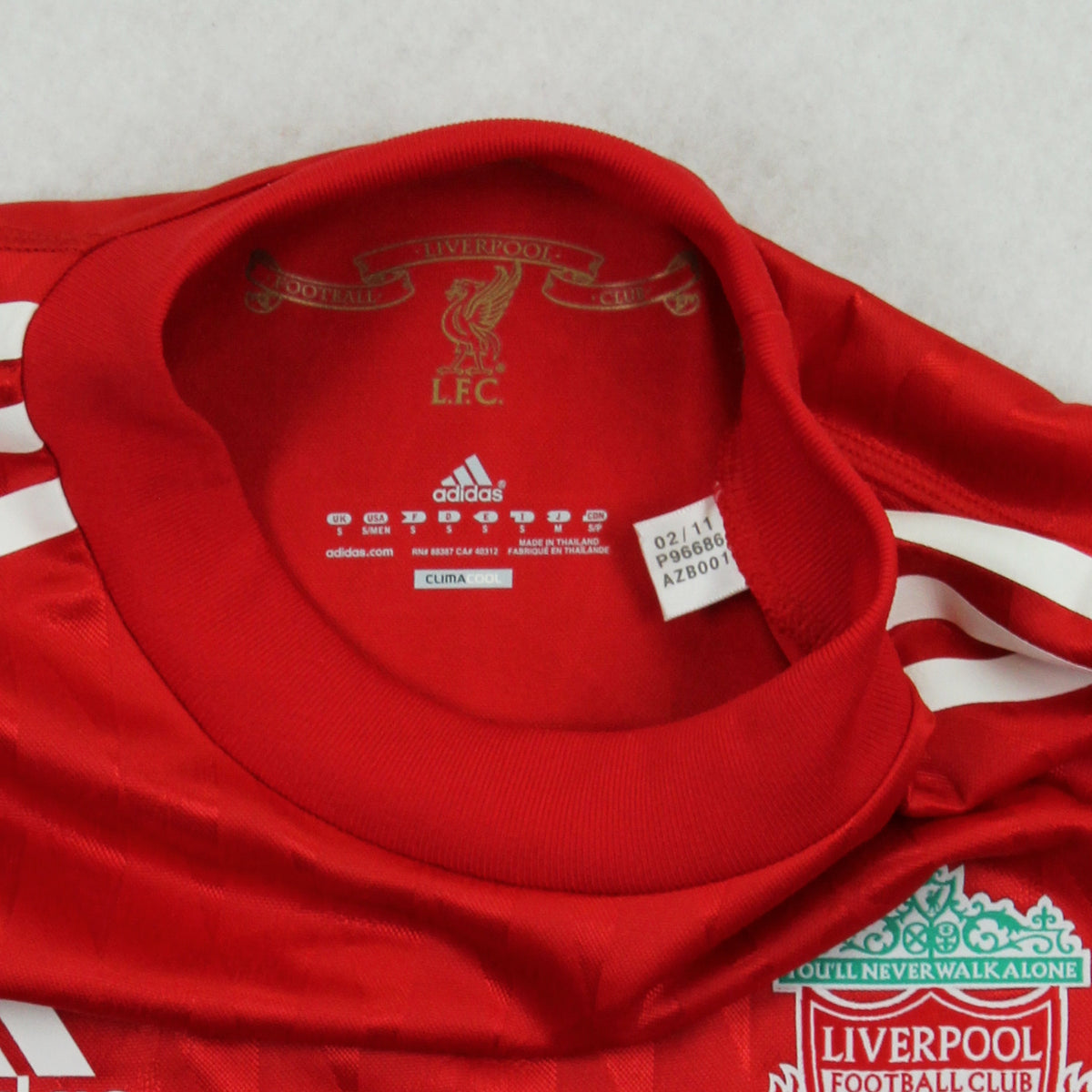 2011-12 Adidas Liverpool FC Home LS Kit S