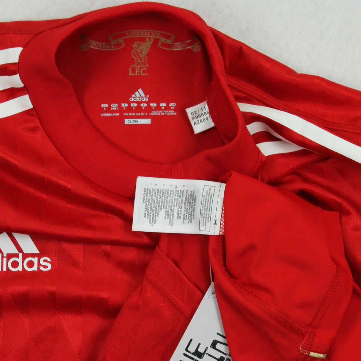 2011-12 Adidas Liverpool FC Home LS Kit S