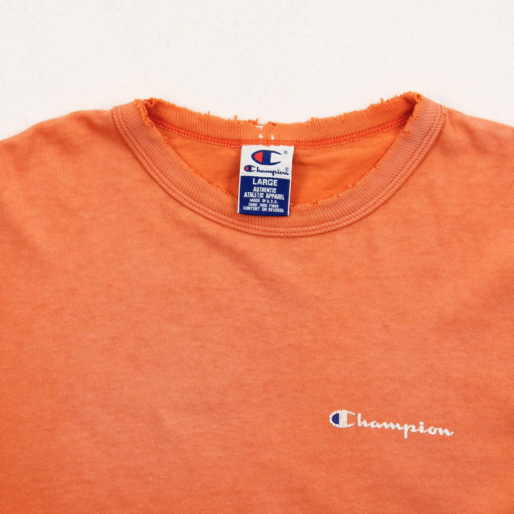 Vintage Champion Mini Logo Faded Tee L