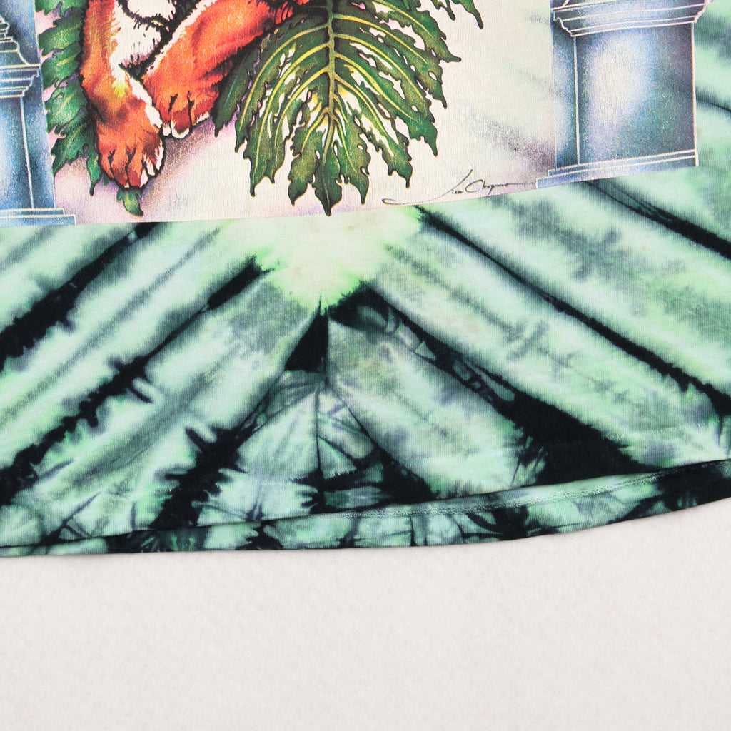 Vintage Lisa Chapman Tiger Art Tie Dye Tee L