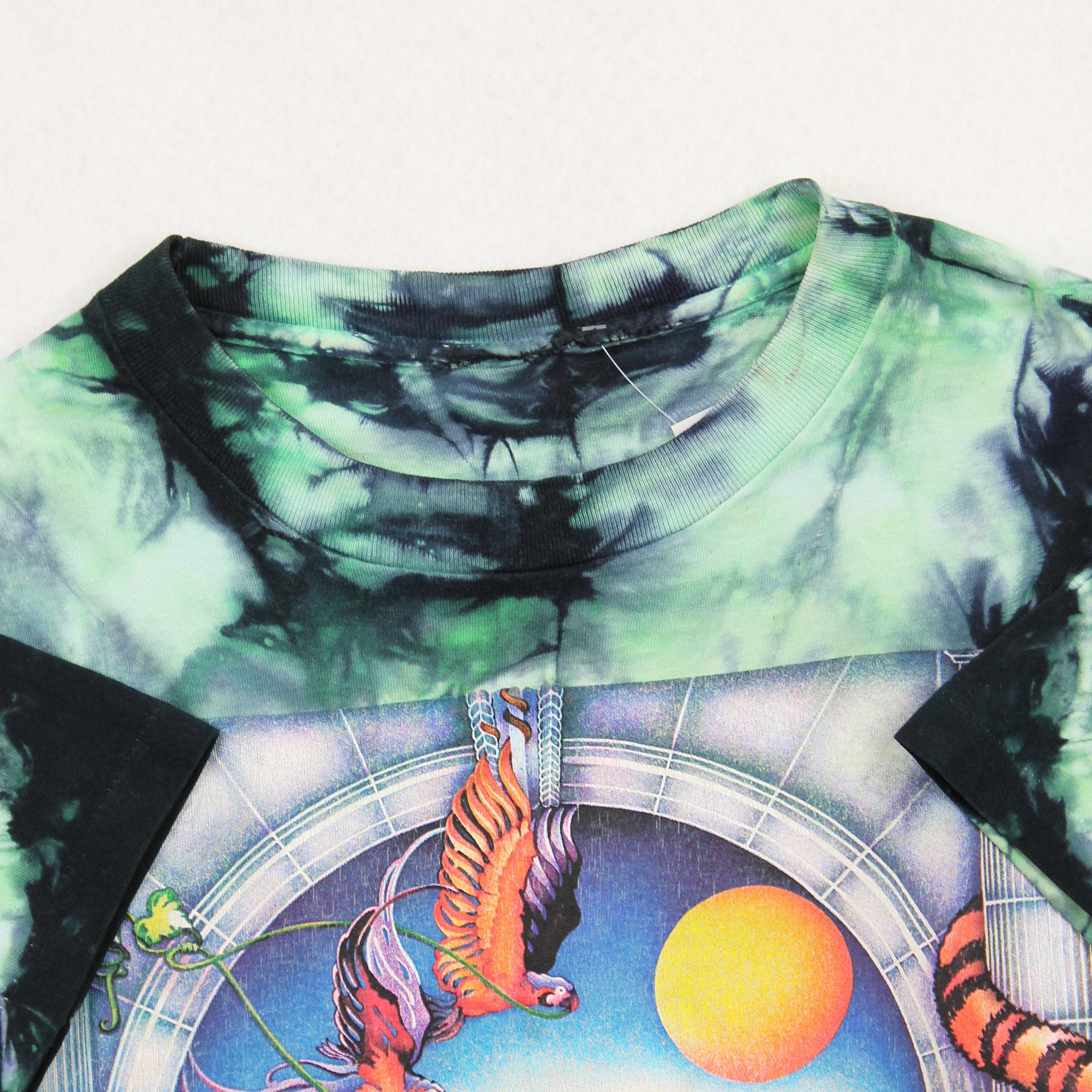 Vintage Lisa Chapman Tiger Art Tie Dye Tee L