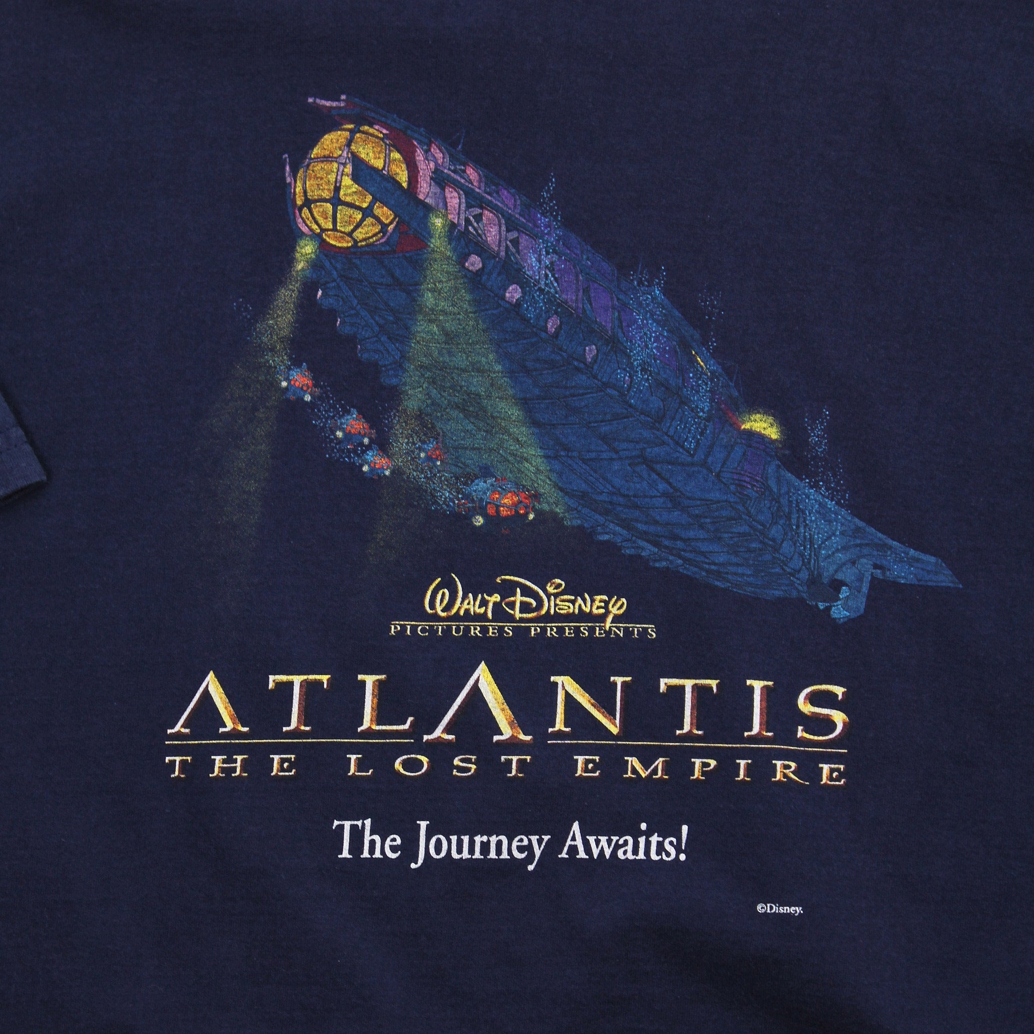 Disney Atlantis The Lost Empire DVD Promo Tee XL