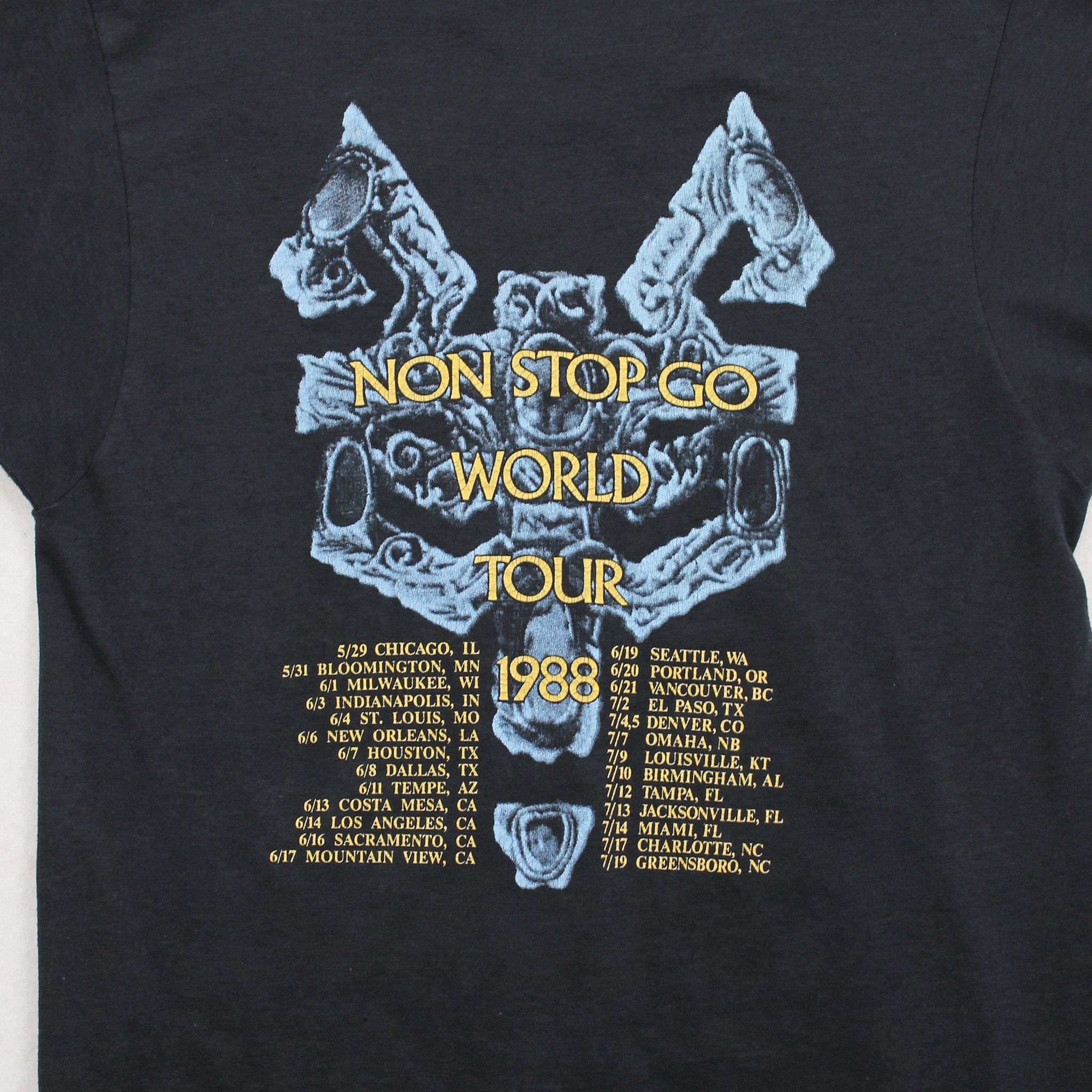 1988 Robert Plant Non Stop Go Tour Tee M