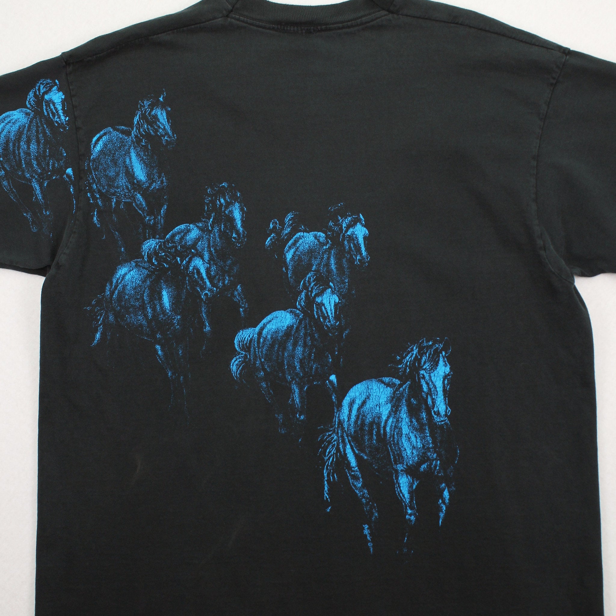 90s Dubois Wyoming Horses Tee XL