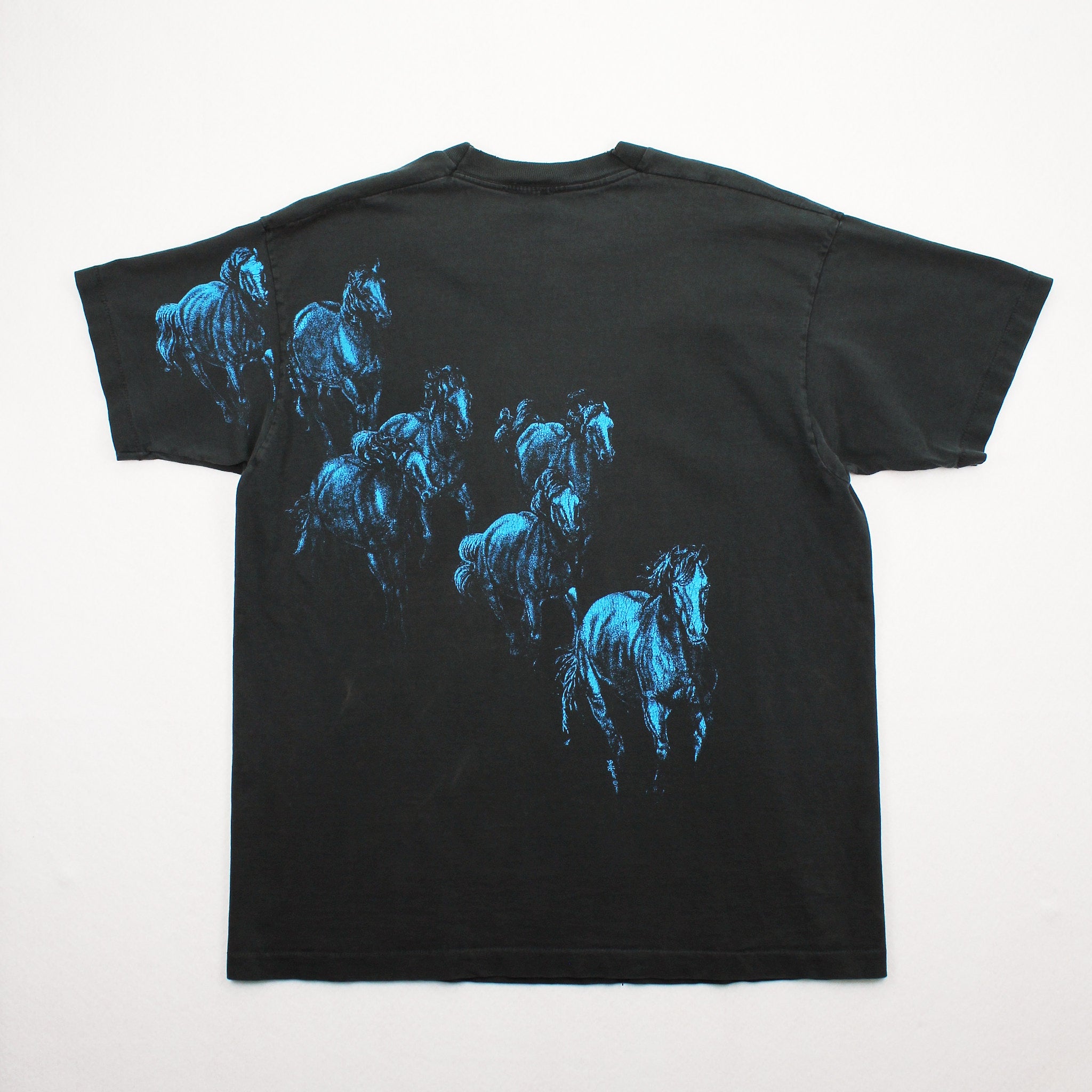 90s Dubois Wyoming Horses Tee XL