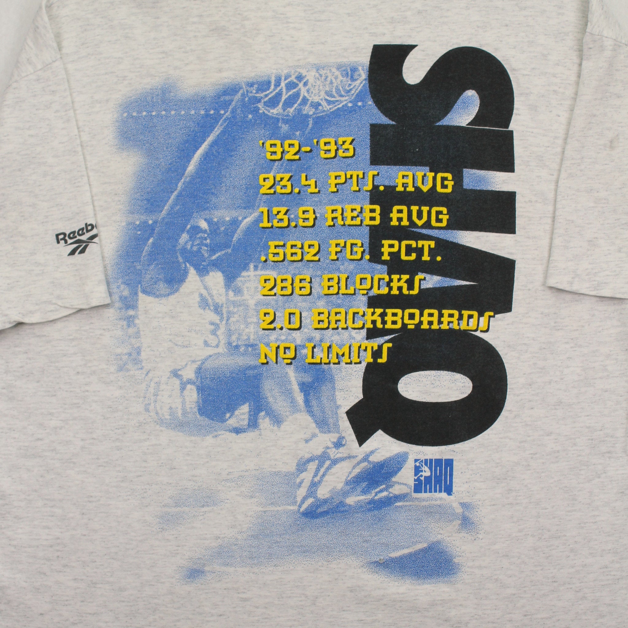 Vintage Reebok Shaq Rookie Of The Year Tee XL