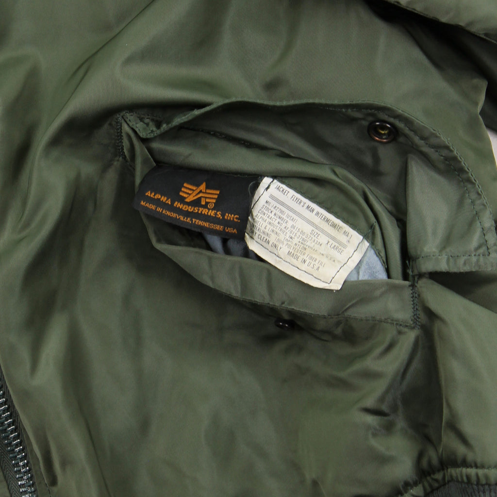 Vintage Alpha Industries MA-1 Flight Jacket XL