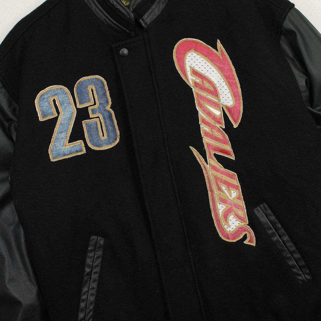Rework Lebron James Cavaliers Varsity Jacket M
