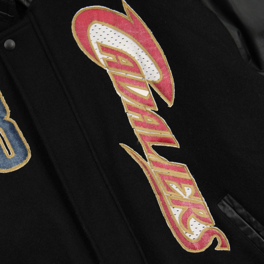 Rework Lebron James Cavaliers Varsity Jacket M