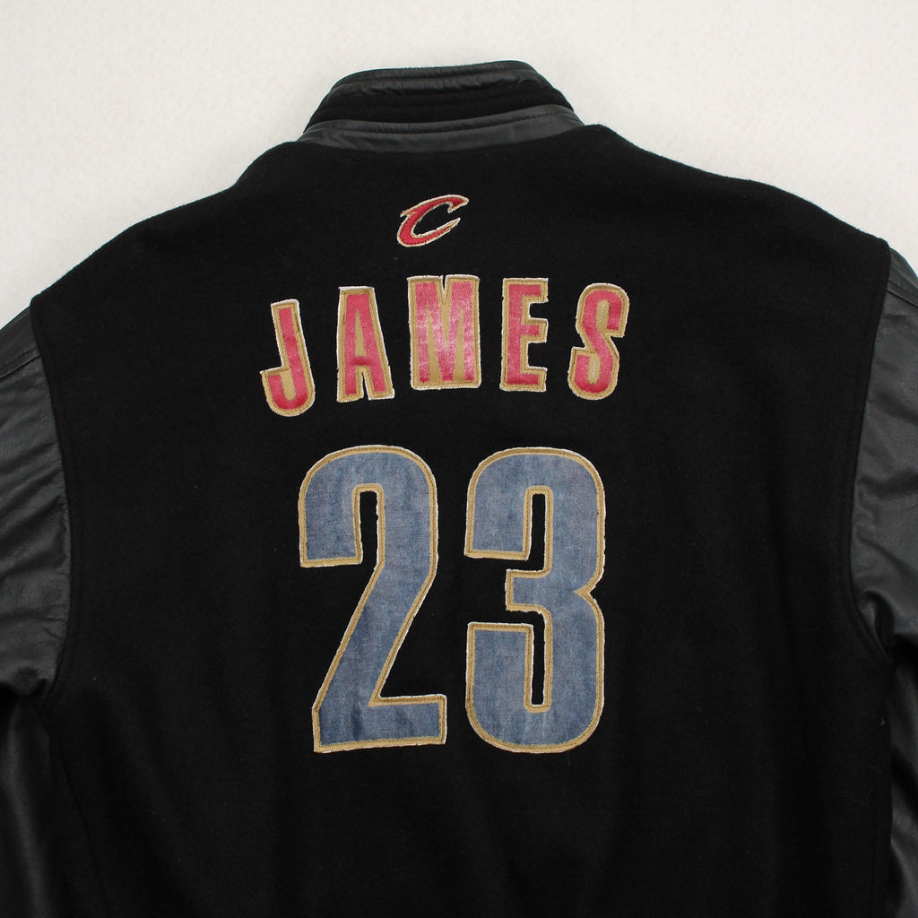 Rework Lebron James Cavaliers Varsity Jacket M