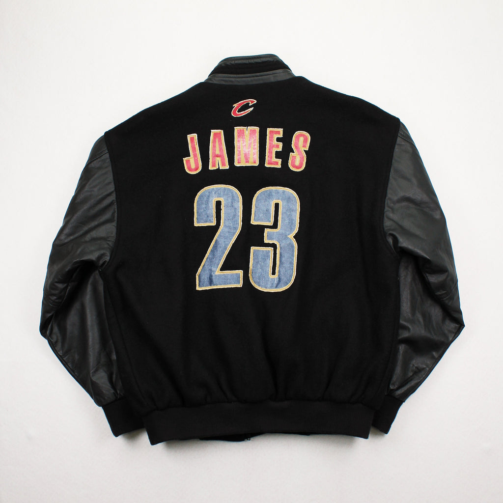 Rework Lebron James Cavaliers Varsity Jacket M