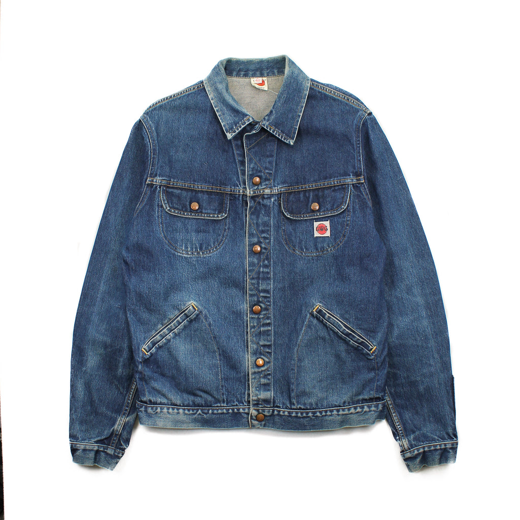 70s GWG Dark Wash Denim Jacket L