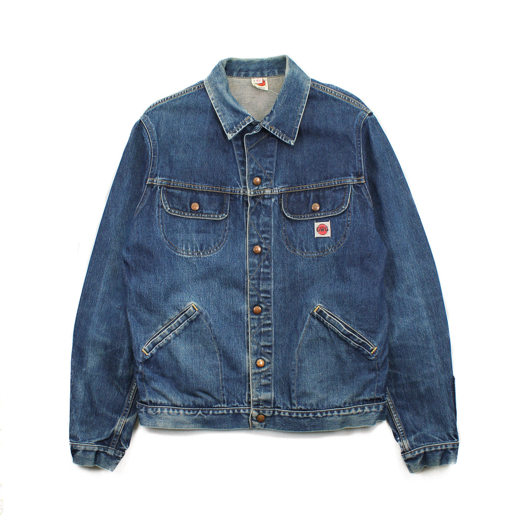 70s GWG Dark Wash Denim Jacket L