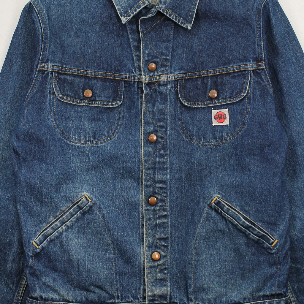 70s GWG Dark Wash Denim Jacket L