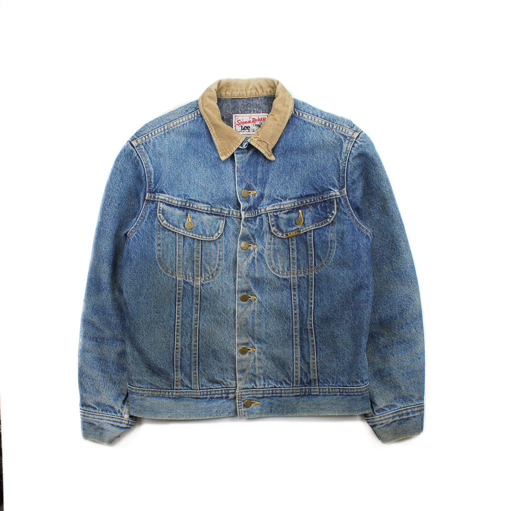Vintage Lee Stormrider Blanket Lined Denim Jacket M