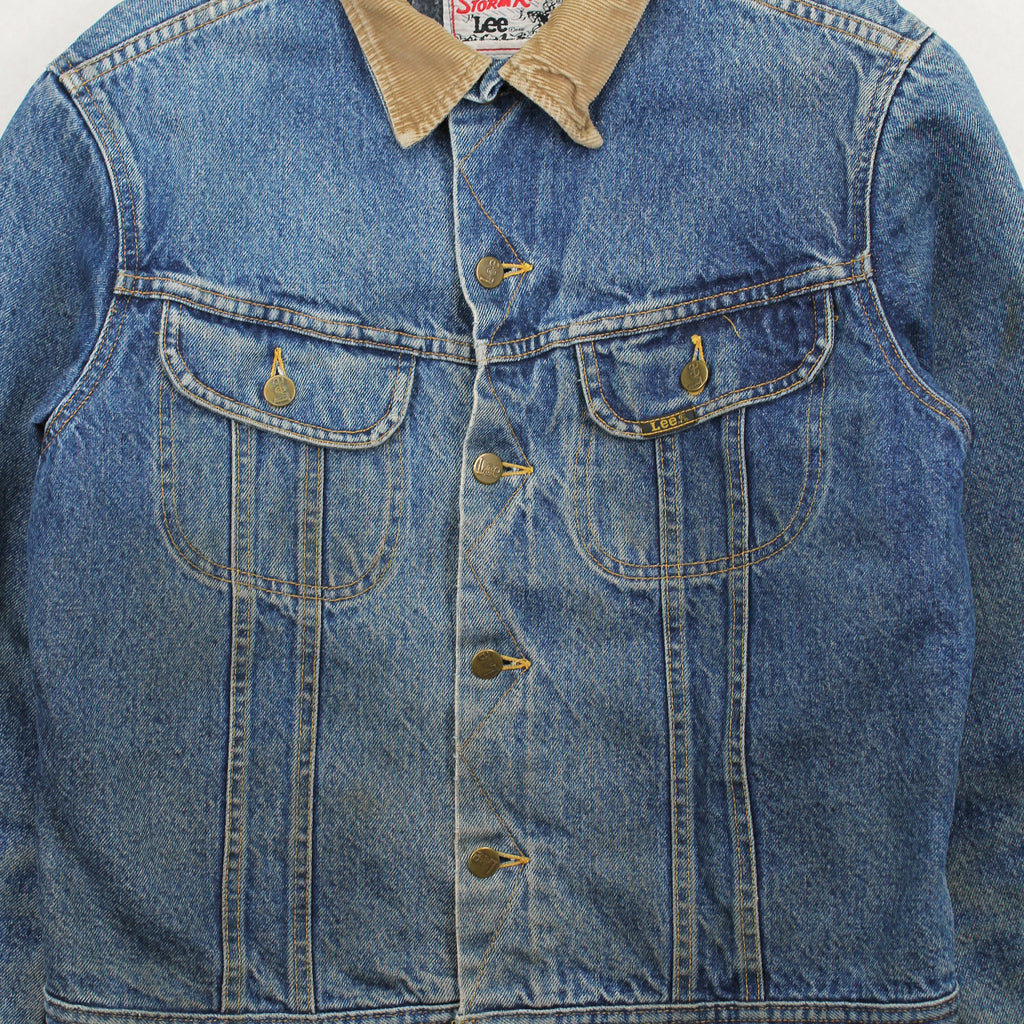 Vintage Lee Stormrider Blanket Lined Denim Jacket M