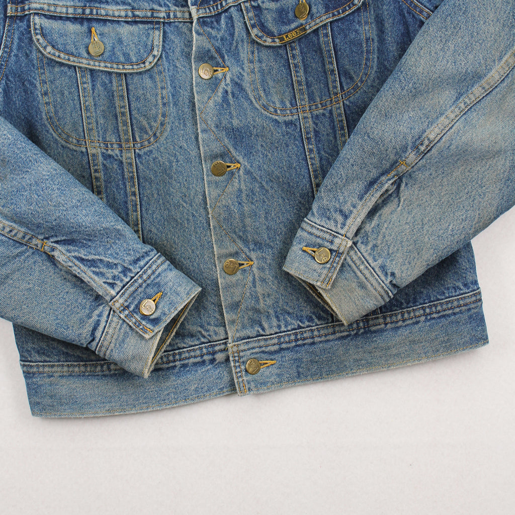Vintage Lee Stormrider Blanket Lined Denim Jacket M