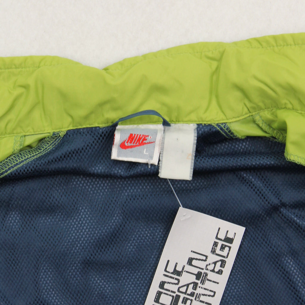 90s Nike Mini Logo Colour Block Windbreaker Jacket L