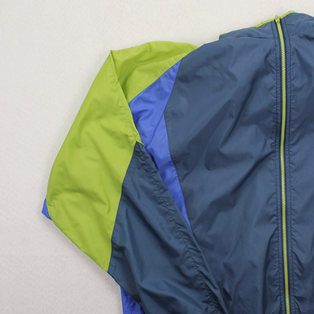 90s Nike Mini Logo Colour Block Windbreaker Jacket L