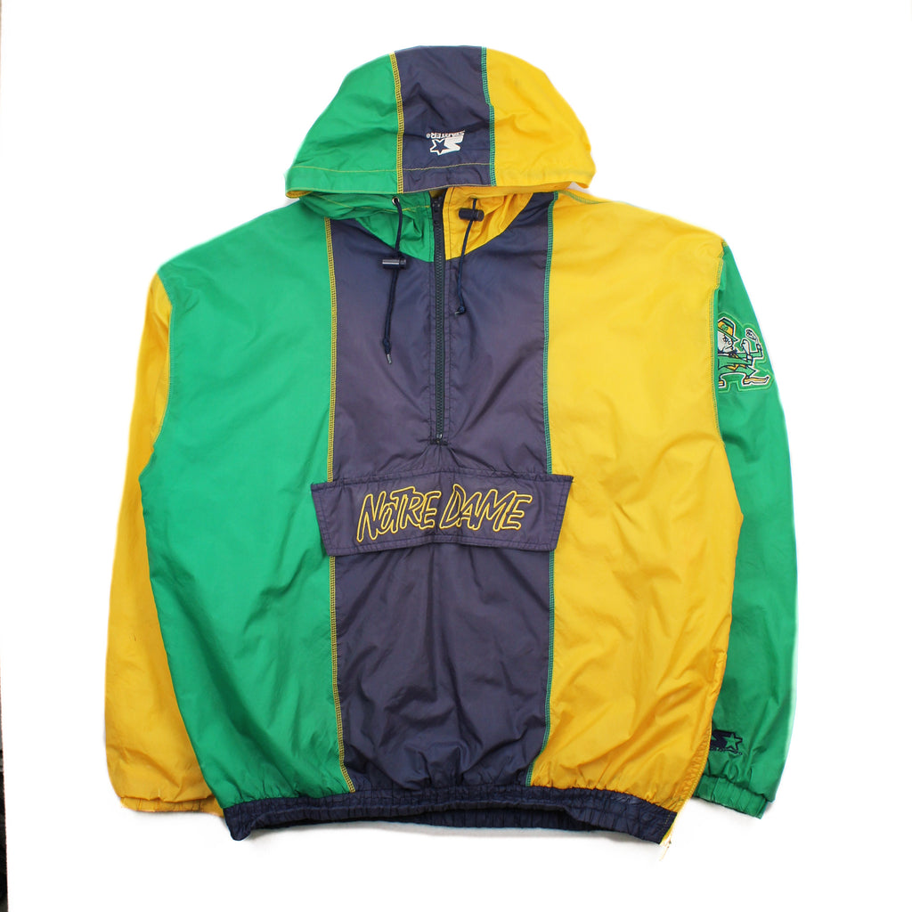 Vintage Starter Notre Dame Windbreaker Jacket XL