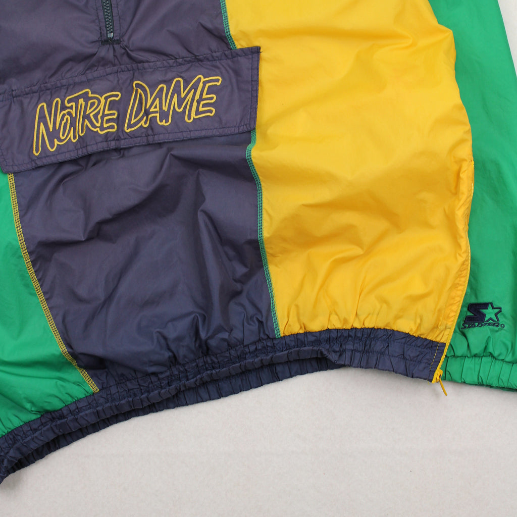 Vintage Starter Notre Dame Windbreaker Jacket XL