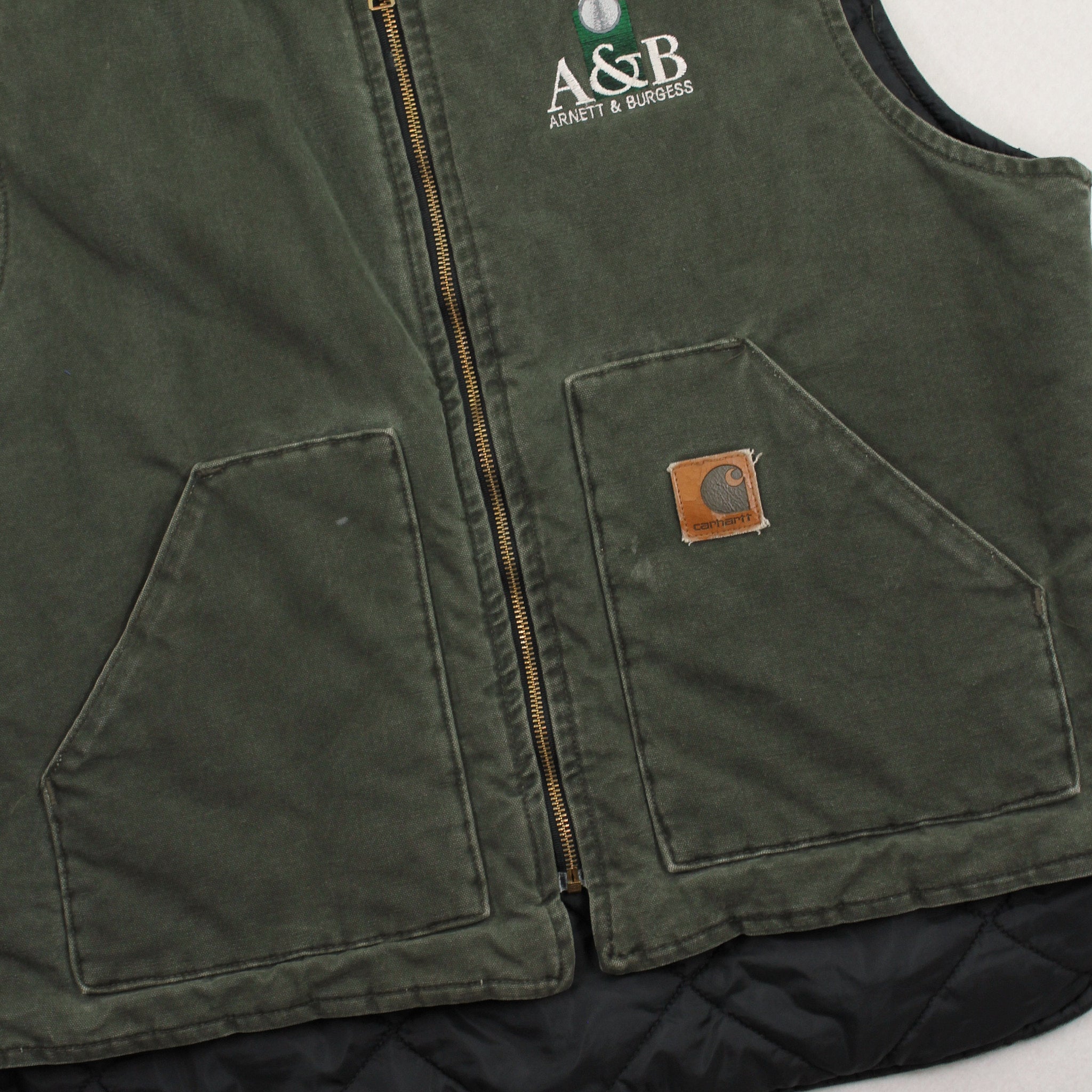 Vintage Carhartt A&B Quilted Work Vest XL