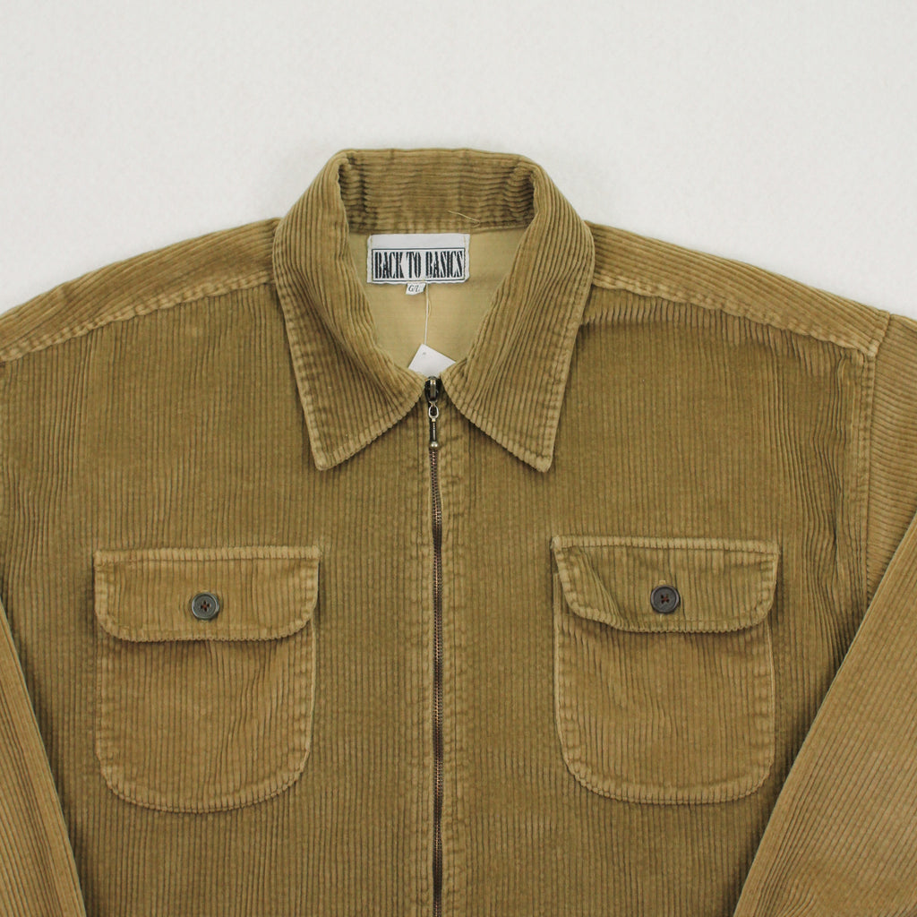 Vintage Back To Basics Corduroy Zip Jacket L