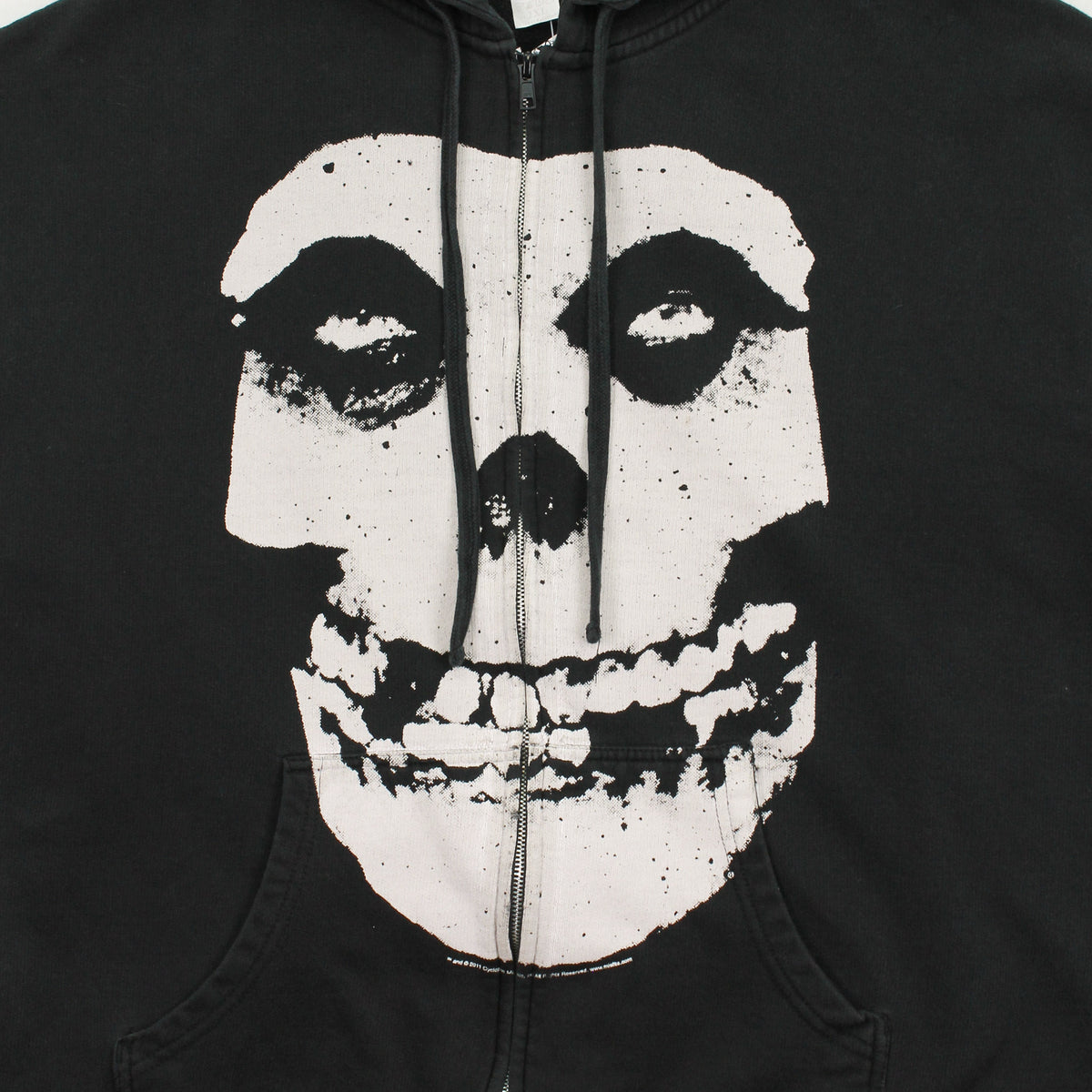 2011 Misfits Skull Logo Zip Hoodie XXL