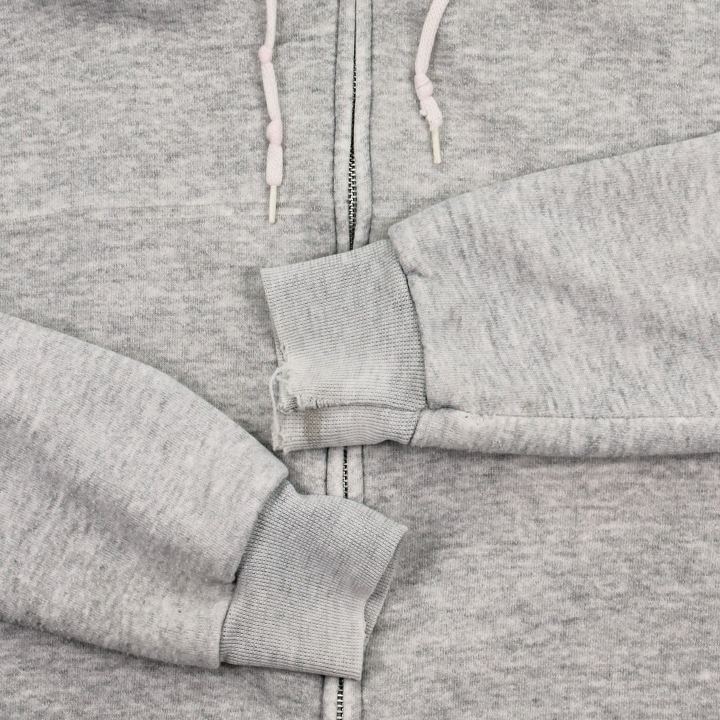 80s Thermal Lined Blank Zip Hoodie XL