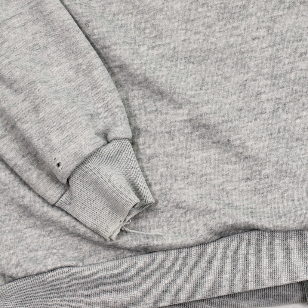 80s Thermal Lined Blank Zip Hoodie XL