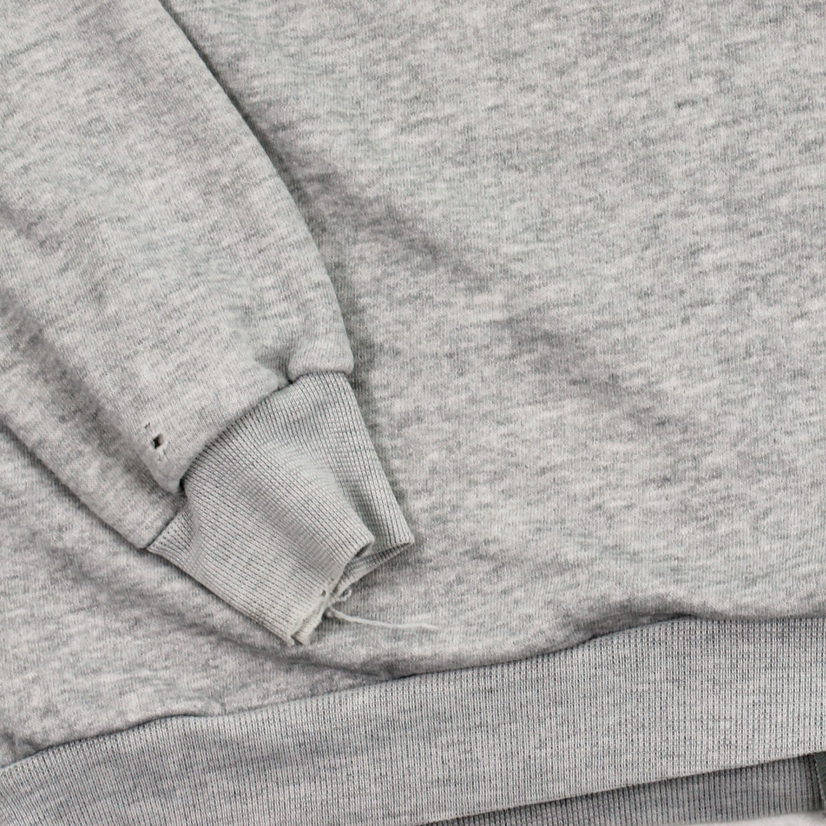 80s Thermal Lined Blank Zip Hoodie XL