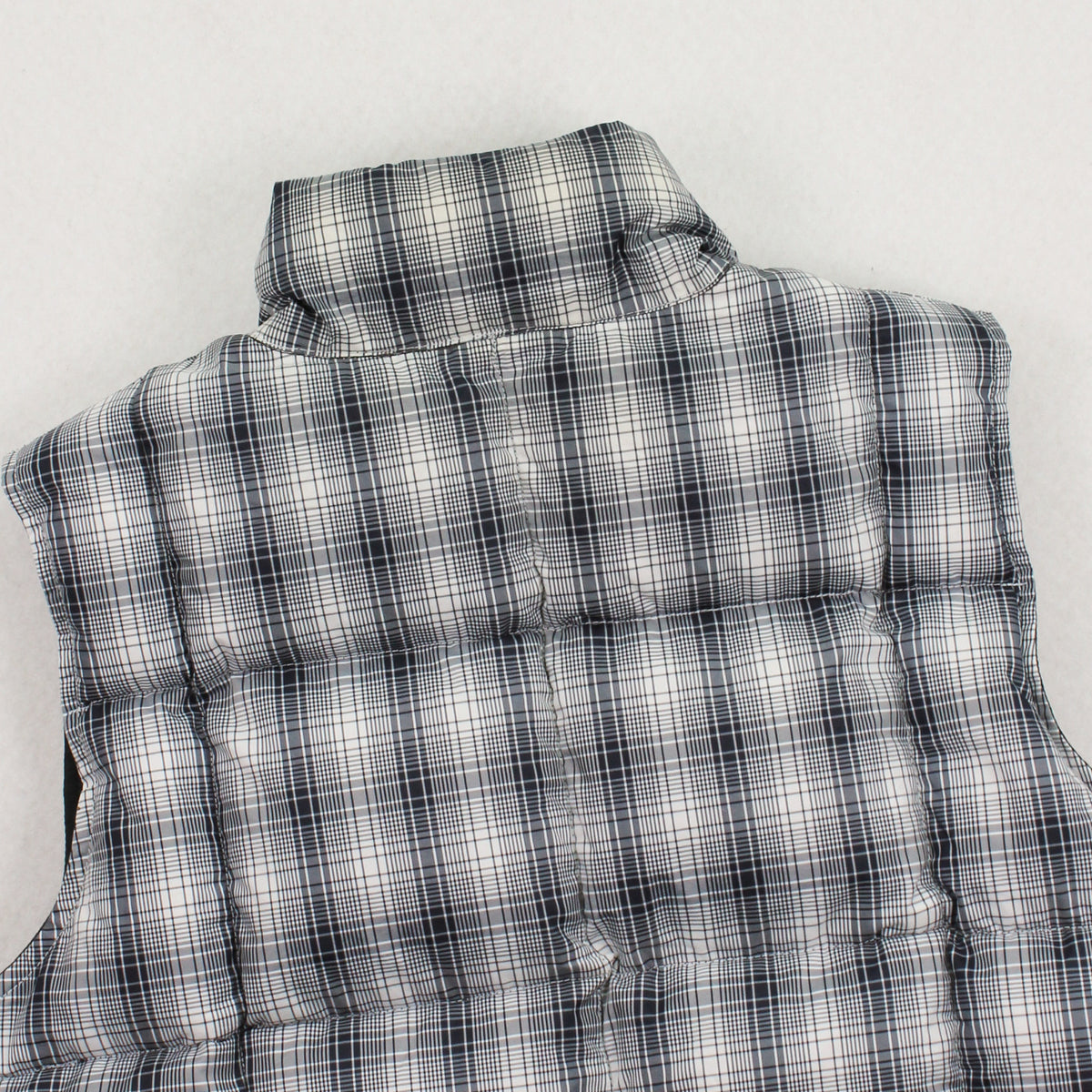 2000s Stussy Reversible Plaid Puffer Vest M