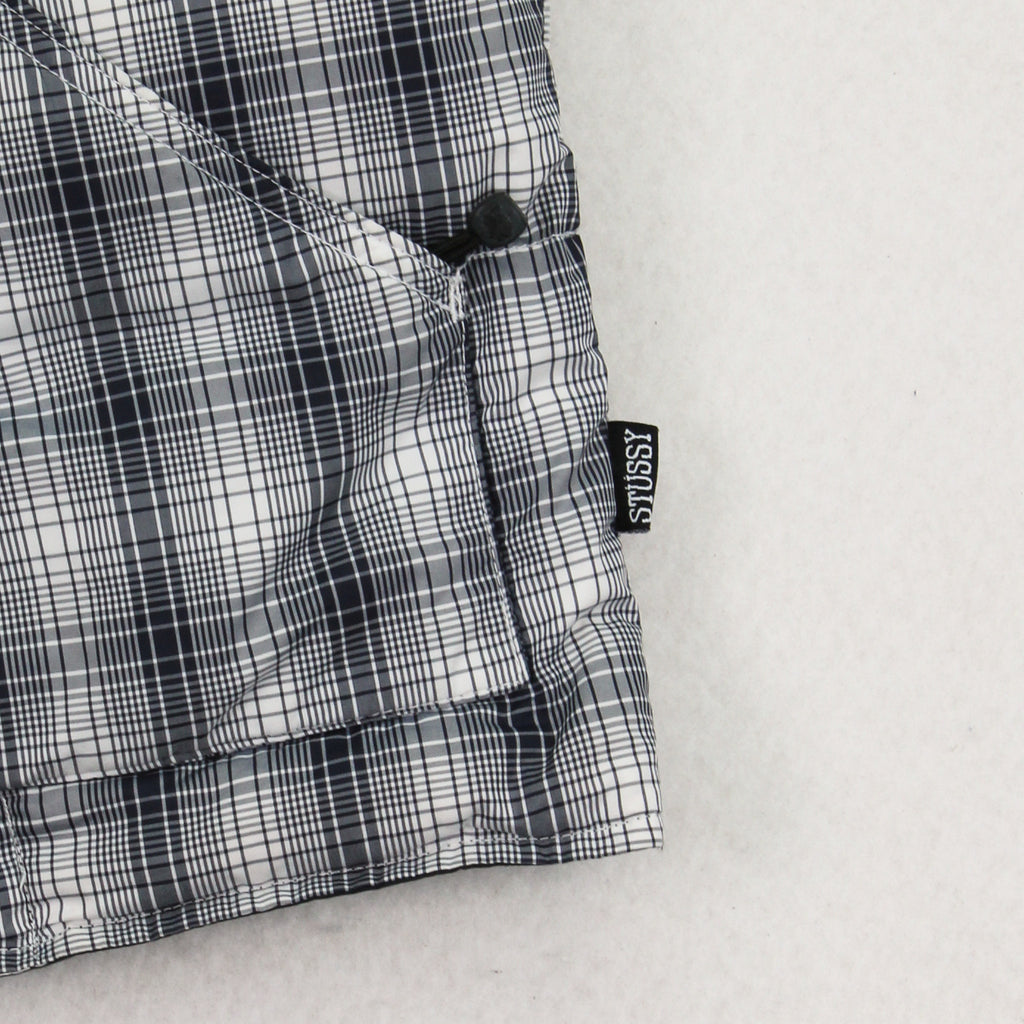 2000s Stussy Reversible Plaid Puffer Vest M