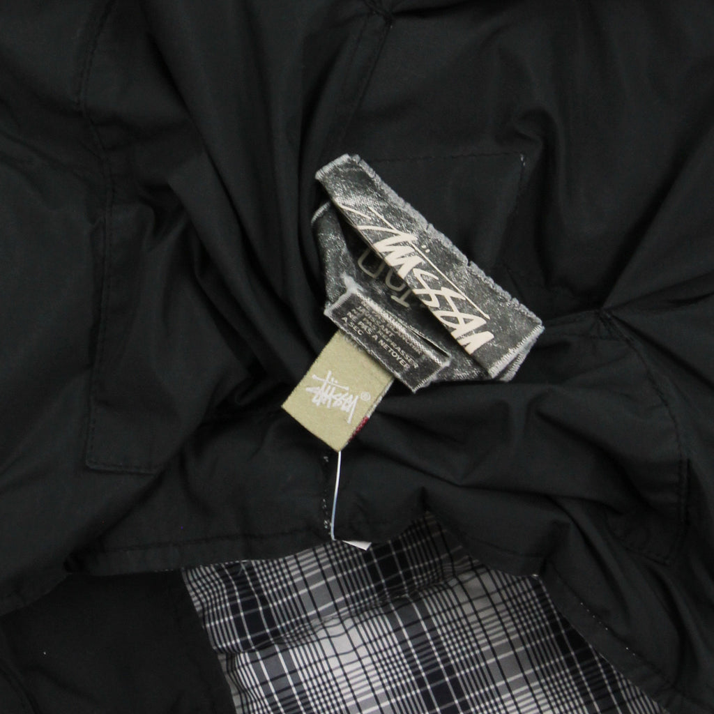 2000s Stussy Reversible Plaid Puffer Vest M