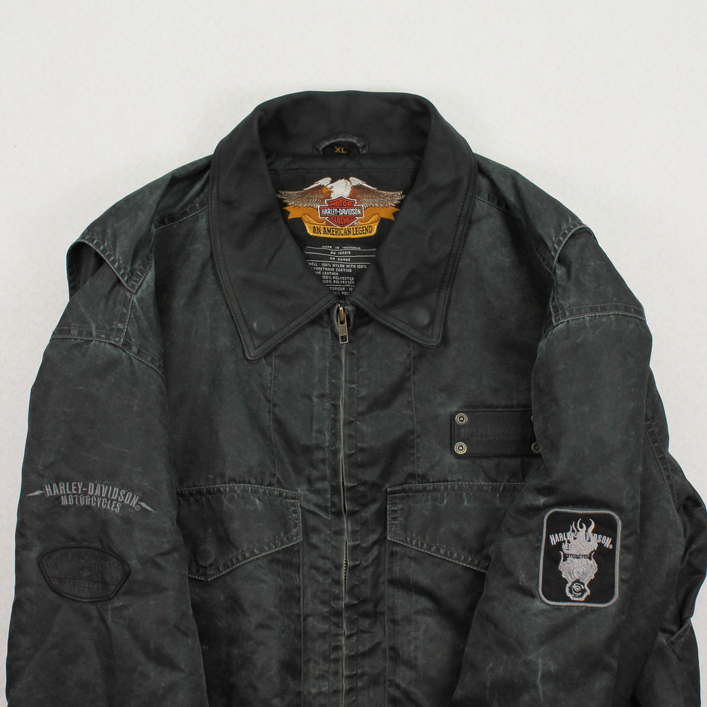 Vintage Harley Davidson Motorcycles Bomber Jacket XL
