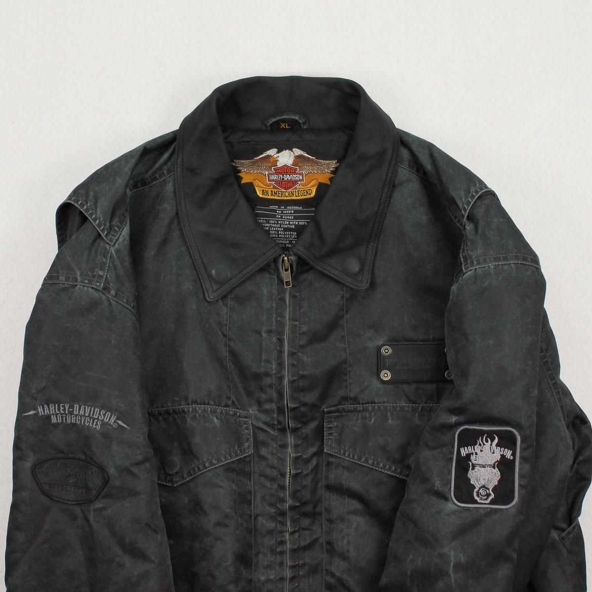 Vintage Harley Davidson Motorcycles Bomber Jacket XL
