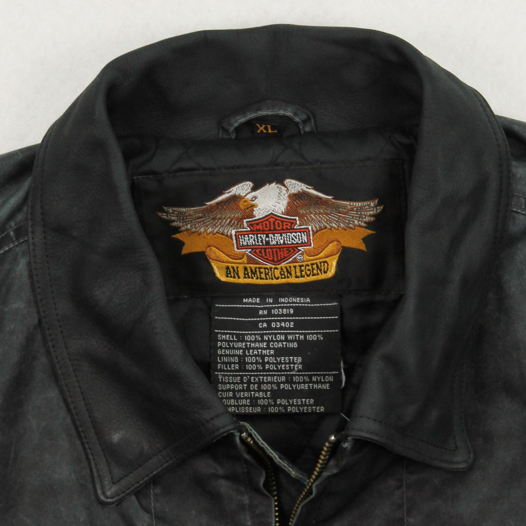 Vintage Harley Davidson Motorcycles Bomber Jacket XL